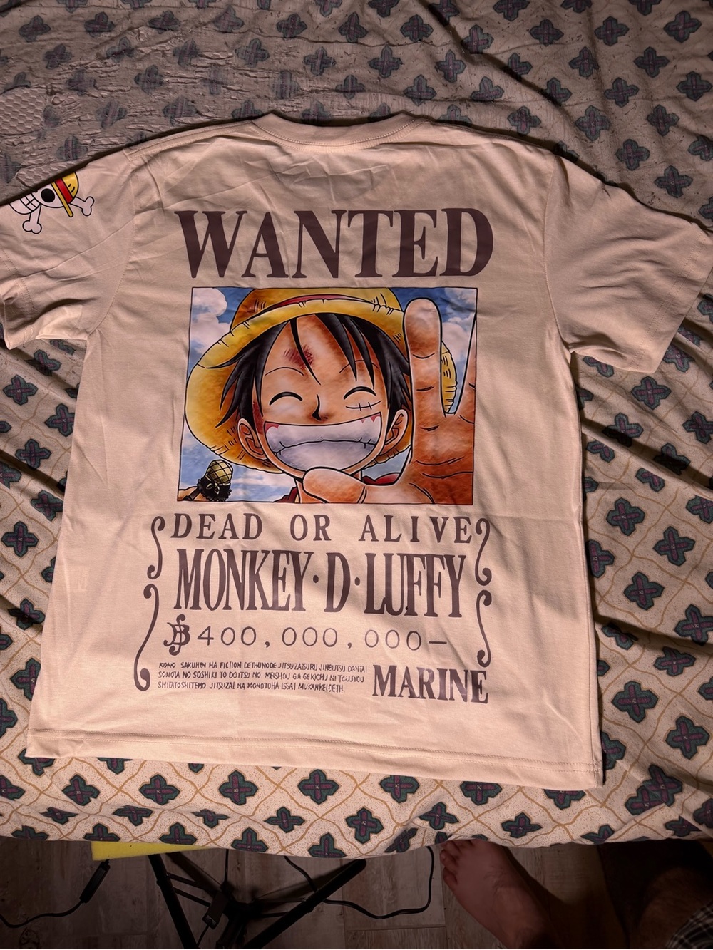 One piece luffy bountt poster shirt